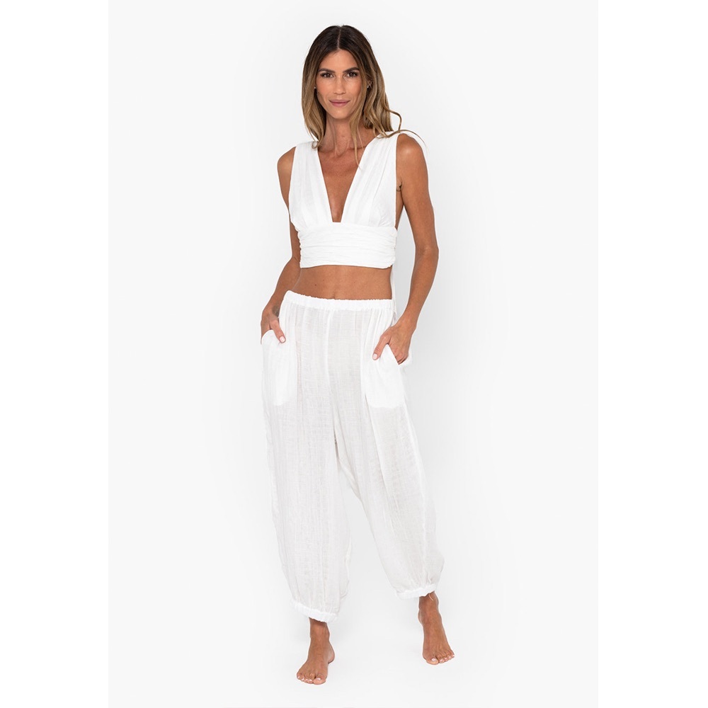 Just Been Queen Sara Top in White